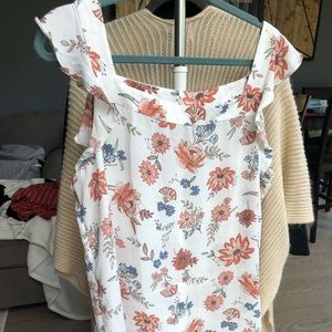 Loft outlet Flutter sleeve blouse